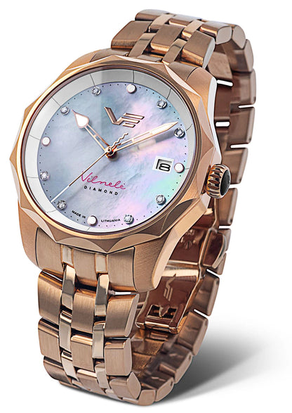 Vostok Europe Vilnelė VS42-125B754B Damenuhr • Solar-Antrieb • Saphirglas