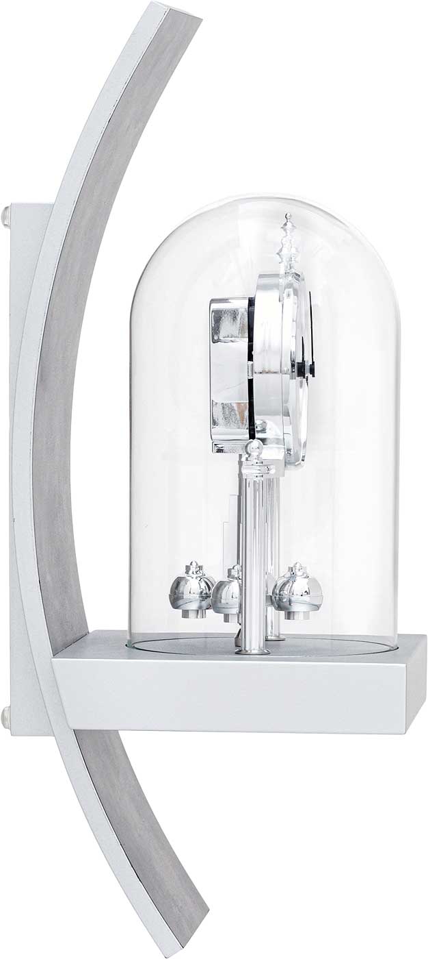 AMS Wall Clock 40x16x17 cm Wood • Elegant Rotary Pendulum • High-Quality Wooden Case