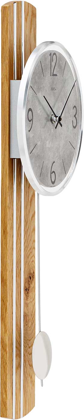 Pendeluhr klassisch 22 x 60 x 8 cm - AMS Modell: 7466