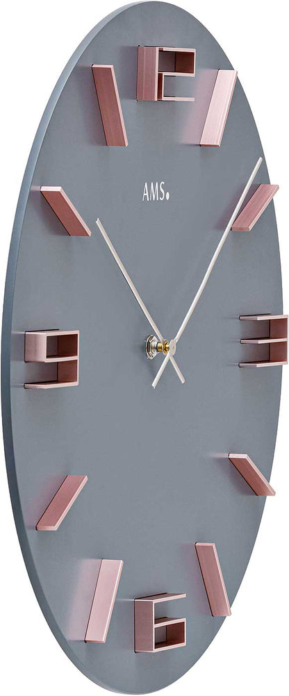 Wanduhr modern Gehäusedurchmesser 40 cm - AMS Modell: 9590
