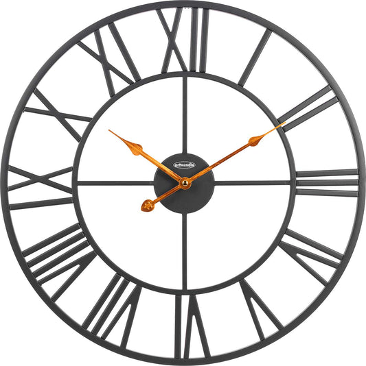 artvendis-by-AMS 9685B moderne Wanduhr aus Metall 50 cm