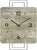 AMS Wanduhr 42x30x5 cm Holz • Modernes Design • Präzises Quarzuhrwerk