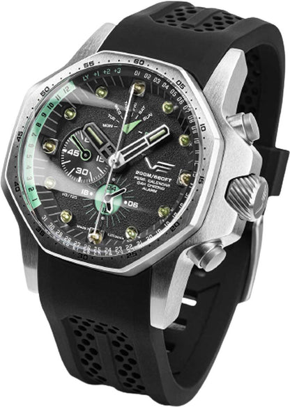 Vostok Europe Atomic Age YM86-640A695 Herrenuhr • Tritium-Röhrchen (GTLS) • K1 Sicherheitsglas