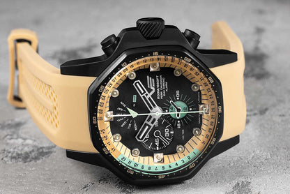 Vostok Europe Atomic Age YM86-640C697 Herrenuhr • Tritium (GTLS) • Ewiger Kalender