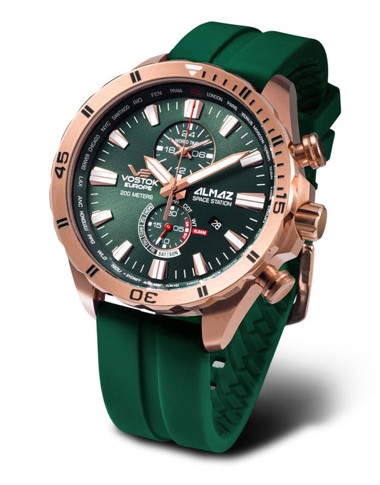 Vostok Europe Almaz YM8J-320B656S-G Herrenuhr • K1 Sicherheitsglas • 20 ATM
