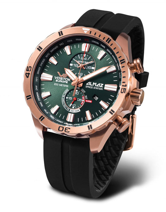 Vostok Europe Almaz YM8J-320B656S-S Herrenuhr • K1 Sicherheitsglas • 20 ATM