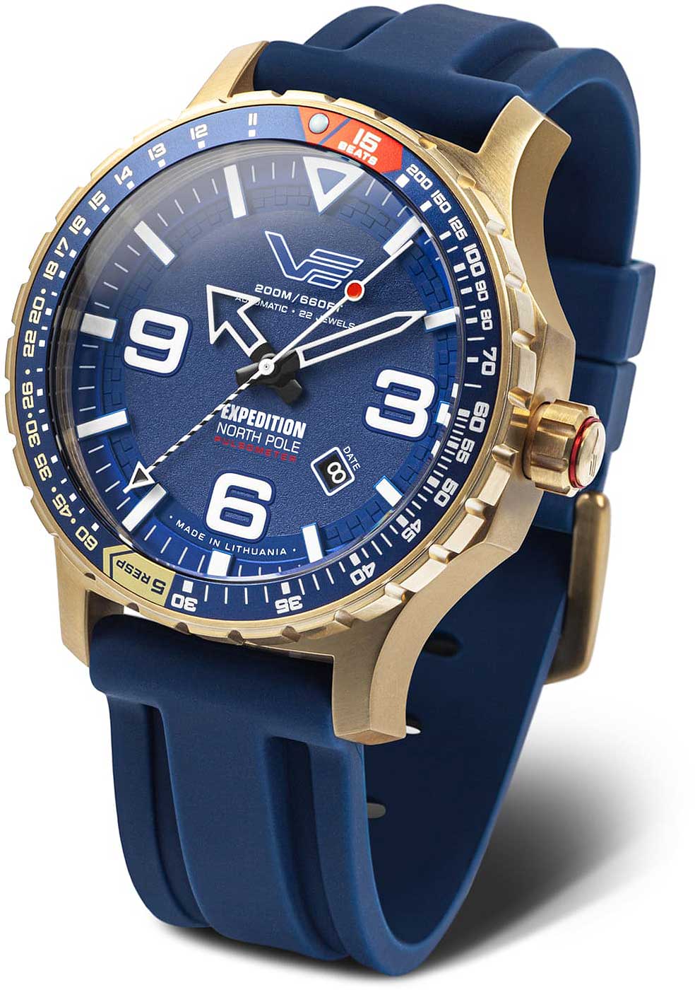 Vostok Europe Expedition YN55-597B730 Men's Watch • K1 Safety Glass • Pulsometer