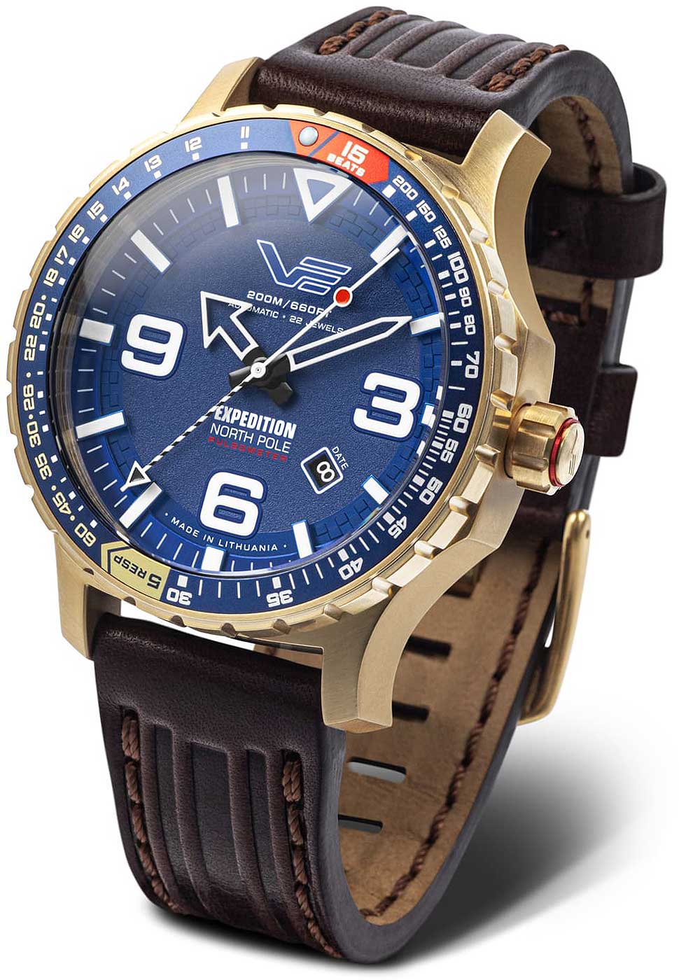 Vostok Europe Expedition YN55-597B730 Men's Watch • K1 Safety Glass • Pulsometer